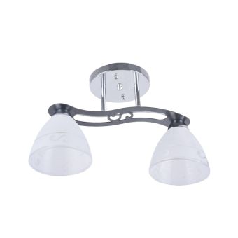Mennyezeti lámpa, KELLO 2, LY-3143, 2xE27, fehér, króm