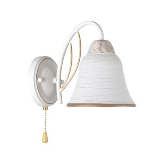 Fali lámpa, KELLY AP1, LY-3268, 1xE27, fehér, arany