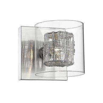 Fali lámpa, KLASS AP1, 141017, xG9, szatén nikkel, átlátszó