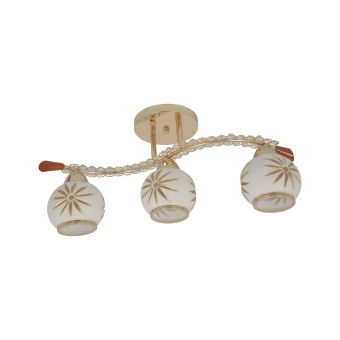 Csillár, KOKAI 3, LY-3032, 3xE27, fehér, arany
