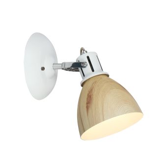 Fali lámpa, KRATER AP1, KL161009, 1xE27, natúr, fehér