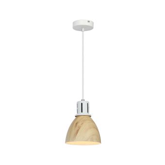 Függesztett csillár, KRATER SP1, KL111055, 1xE27, natúr, fehér