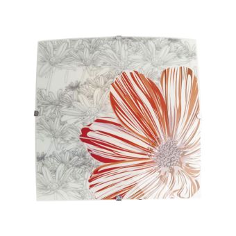 Mennyezeti lámpa, KRIZA 300, KL5815, 2xE27, fehér, szürke, piros