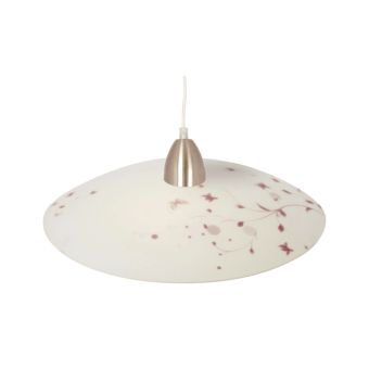 Függesztett csillár, LEXINA D400-S, KL5846, 1xE27, fehér, barna