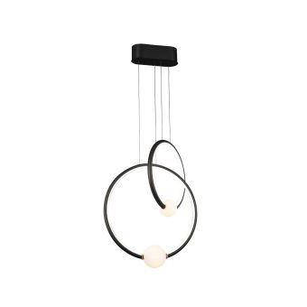 LED Függesztett csillár, LIV, 142039, 50W, 3000K, matt fekete