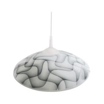 Függesztett csillár, LUNAR D400-S, LY-6105, 1xE27, fehér, fekete