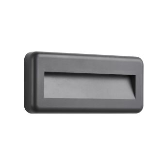 Fali lámpa, LED LUNERA D, KL121053, 4W, 3000-4000-6500K, szürke