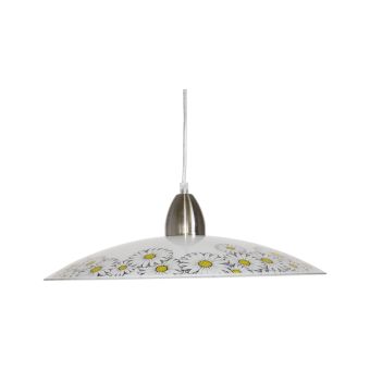 Függesztett csillár, MARGE D400-S, KL6074, 1xE27, fehér, többszínű