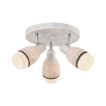 Mennyezeti lámpa, MARMO 3, LY-1045, 3xE14, fehér, fekete, arany, króm