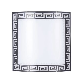 Fali lámpa, MEDEA 275, KL8052, 1xE27, fehér, fekete