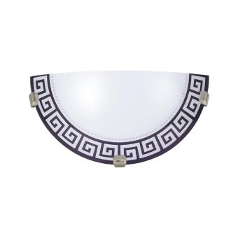 Fali lámpa, MEDEA D300-2, KL8049, 1xE27, fehér, fekete