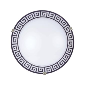 Mennyezeti lámpa, MEDEA D300, KL8050, 1xE27, fehér, fekete