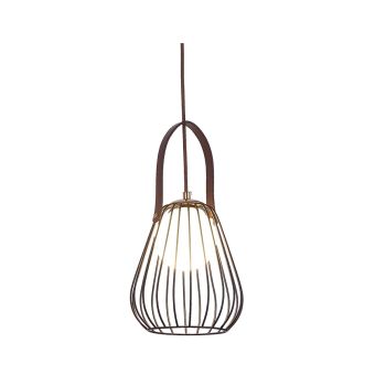 Függesztett csillár, MEMORY SP1 BK, 111099, 1xG9, fehér, fekete, barna