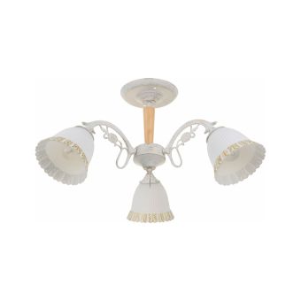 Csillár, MERIDA 3, LY-3454, 3xE27, fehér, natúr, arany