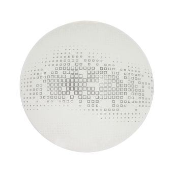 Mennyezeti lámpa, MERLIN D300, KL5896, 1xE27, fehér, fekete