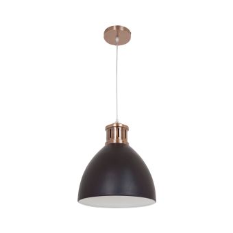 Függesztett csillár, METAL SP1 NEGRU, KL6240, 1xE27, fekete, réz