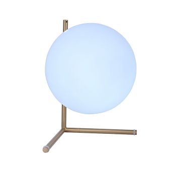 Asztali lámpa, MISTERY TL1 AURIU, KL108040, 1xE27, opálfehér, arany