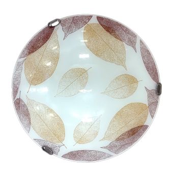 Mennyezeti lámpa, MOSS D400, KL100024, 2xE27, fehér, barna