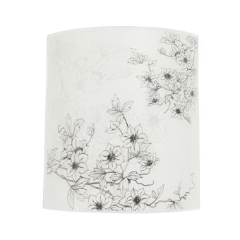 Fali lámpa, NANCY 260, KL5885, 1xE27, fehér, fekete