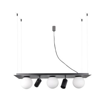 Csillár, NATURE SP5, 115003, 3xE14 + 2 x GU10, fehér, fekete