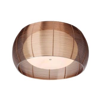 Mennyezeti lámpa, NEST PL2, 100016, 2xE27, kávészín, fehér