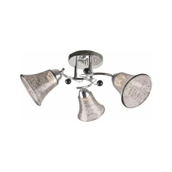 Csillár, NIKITA 3, LY-3376, 3xE27, átlátszó, fekete