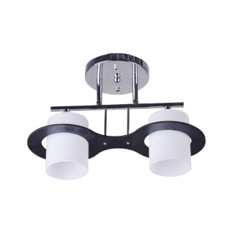 Csillár, OLAF 2, LY-3085, 3xE27, fehér, barna, króm