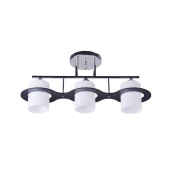 Csillár, OLAF 3, LY-3086, 3xE27, fehér, barna, króm