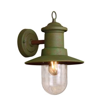 Fali lámpa, OLIVER, KL133006, 1xE27, átlátszó, zöld