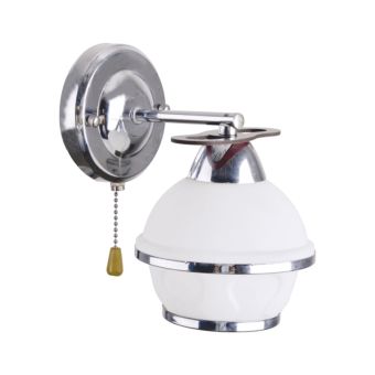 Fali lámpa, ORBIT AP1, LY-3071, 1xE27, opálfehér, króm