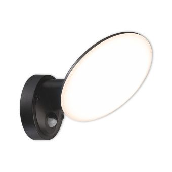 Fali lámpa, LED OSSETT 1 SENZOR fekete, KL121015, 12W, 4000K, fekete