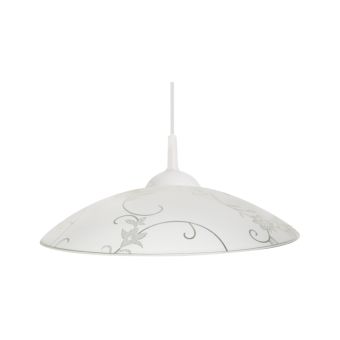 Függesztett csillár, PENDUL FLORO 30, LY-6032, 1xE27, fehér