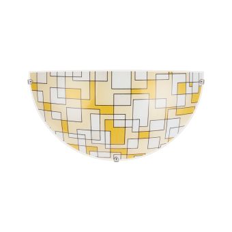 Fali lámpa, PERLA D300-2, KL5831, 1xE27, fehér, sárga