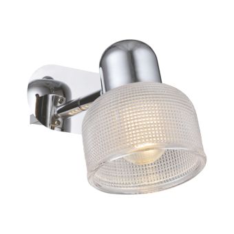 Fali lámpa, POT 1, LY-1048, 1xE27, átlátszó, króm