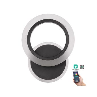 Fali lámpa, LED PRIMUS AP1, KL151057, 14W, 3000-6500K, fekete