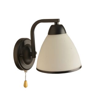 Fali lámpa, PROTON AP1, KL101046, 1xE27, matt fehér, fekete