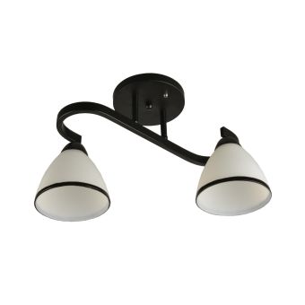 Csillár, PROTON PL2, KL100045, 2xE27, matt fehér, fekete