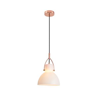 Függesztett csillár, RACK SP1, 111029, 1xE27, opálfehér, réz