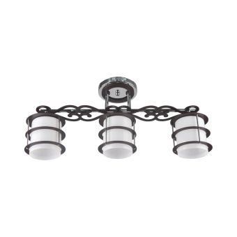 Csillár, RENA 3, LY-3319, 3xE27, fehér, barna, króm