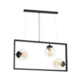 Függesztett csillár, REY 3, 103002, 3xE27, fekete