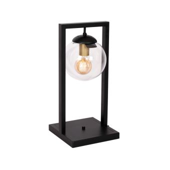 Asztali lámpa, REY TL1, 108005, 1xE27, fekete