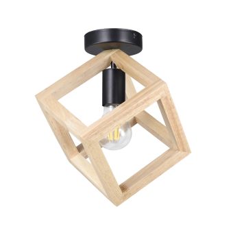 Mennyezeti lámpa, RHOMBUS PL1, KL101050, 1xE27, natúr