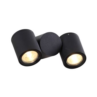 Fali lámpa, RIAD 2, KL132002, 2xGU10, fekete