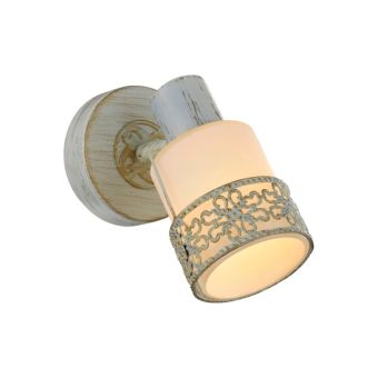 Fali lámpa, ROMANTIK AP1, KL9138, 1xE14, fehér, arany