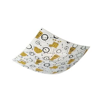 Mennyezeti lámpa, RUFFY 300, KL5833, 2xE27, többszínű, fehér