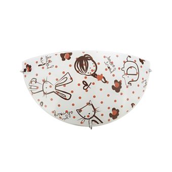 Fali lámpa, SAMBA D300-2, KL5837, 1xE27, többszínű, fehér