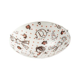 Mennyezeti lámpa, SAMBA D300, KL5836, 1xE27, többszínű, fehér