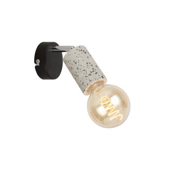 Fali lámpa, SIMPLY AP1, KL161011, 1xE27, fekete, terazzo