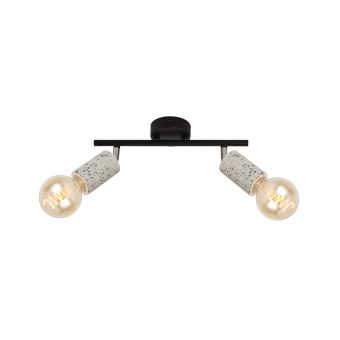 Spotlámpa, SIMPLY AP2, KL162011, 2xE27, fekete, terazzo
