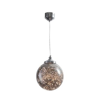 LED Függesztett csillár, STARS SP1, 142005, 15W, 3800K, króm, füstös árnyalat